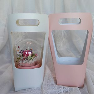 화분캐리어 포트 케이스 10개 (대) 핑크/화이트